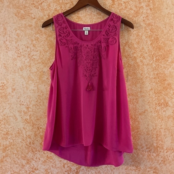 🌿SALE🌿HATLEY Sleeveless  Blouse Size Medium - Picture 1 of 9
